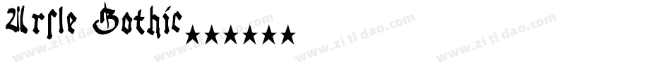 Arsle Gothic字体转换
